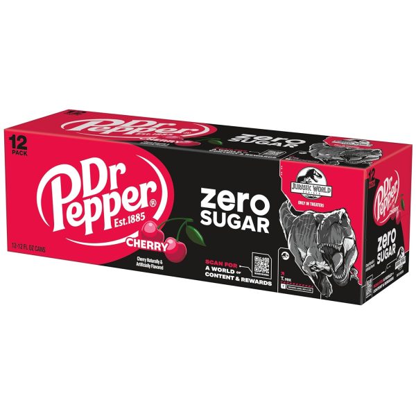 DR PEPPER ZERO SUGAR - CHERRY. 12 OZ - Image 8