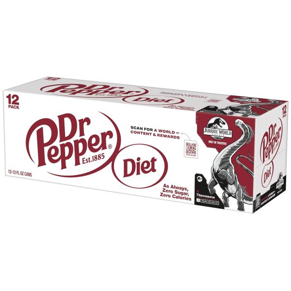Diet Dr Pepper Soda. 12 fl oz cans - Image 7