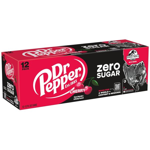 DR PEPPER ZERO SUGAR - CHERRY. 12 OZ - Image 7