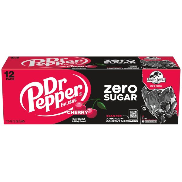 DR PEPPER ZERO SUGAR - CHERRY. 12 OZ - Image 6