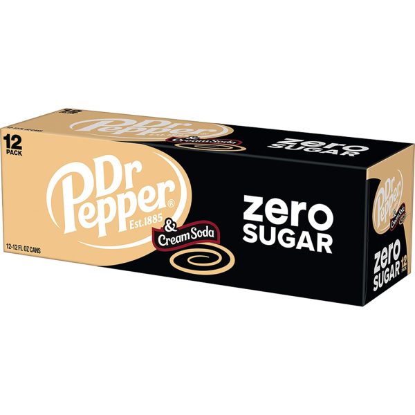 DR PEPPER and Cream Soda Zero Sugar. 12 fl oz cans - Image 11