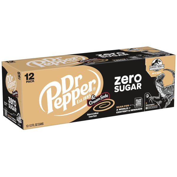 DR PEPPER and Cream Soda Zero Sugar. 12 fl oz cans - Image 6