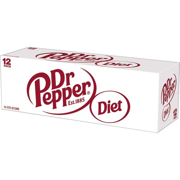 Diet Dr Pepper Soda. 12 fl oz cans - Image 12
