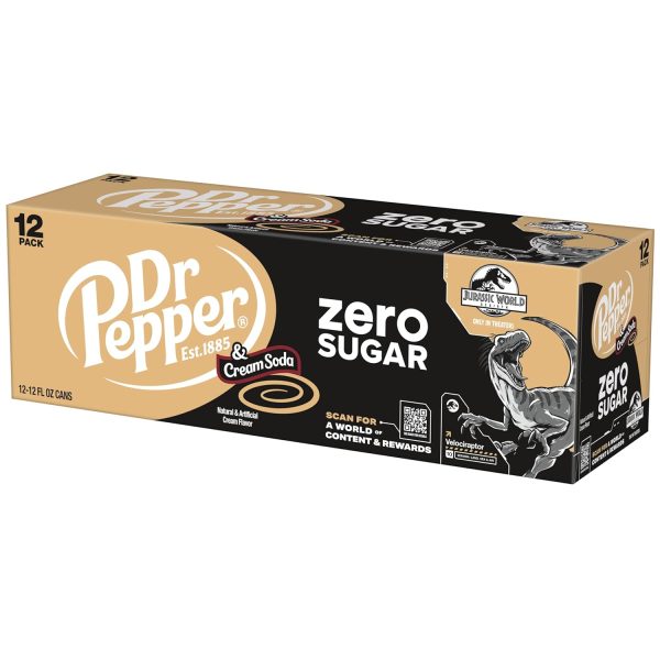 DR PEPPER and Cream Soda Zero Sugar. 12 fl oz cans - Image 7