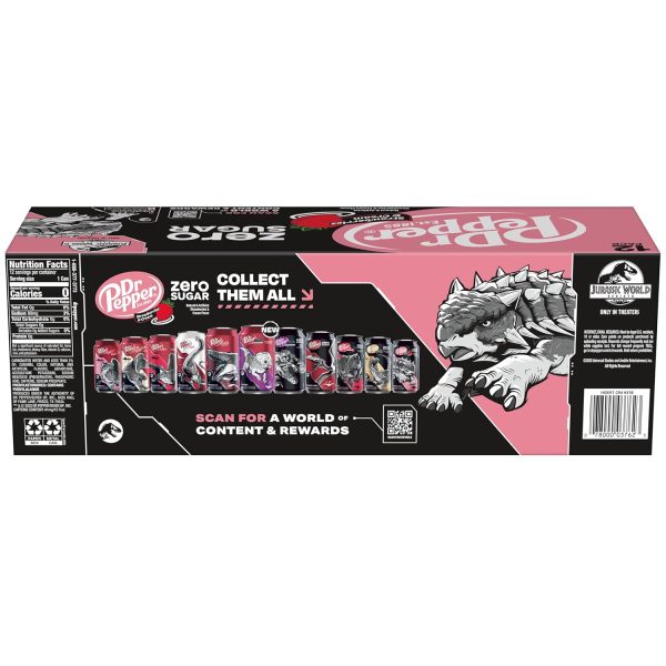 Dr Pepper Zero Strawberries and Cream Soda. 12 fl oz cans - Image 9