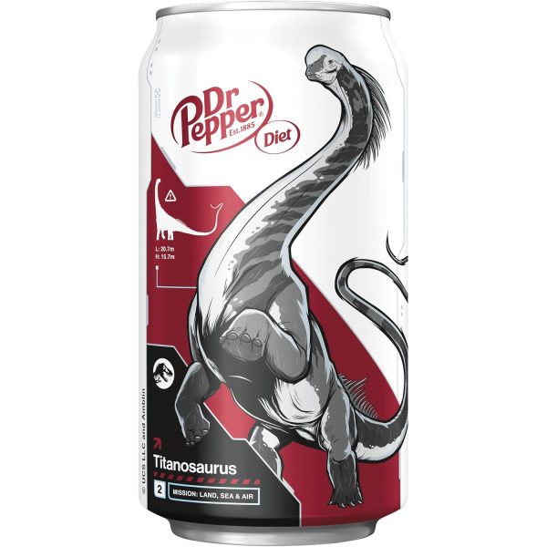 Diet Dr Pepper Soda. 12 fl oz cans - Image 8