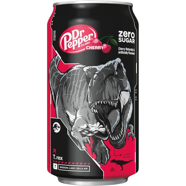 DR PEPPER ZERO SUGAR - CHERRY. 12 OZ - Image 9