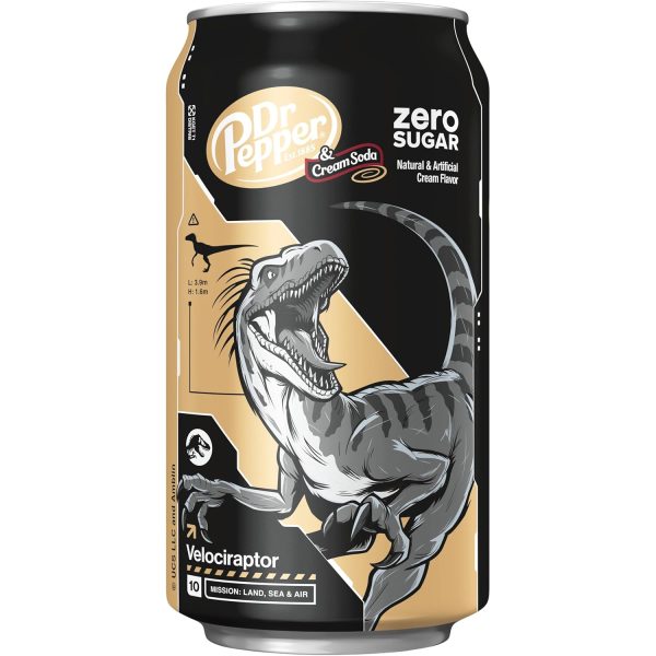 DR PEPPER and Cream Soda Zero Sugar. 12 fl oz cans - Image 8