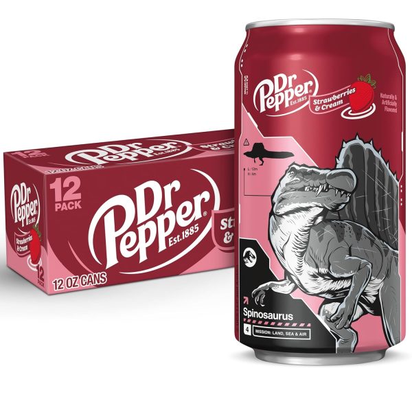Dr Pepper Strawberries and Cream Soda. 12 fl oz cans