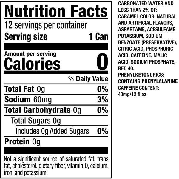 DR PEPPER ZERO SUGAR - CHERRY. 12 OZ - Image 3